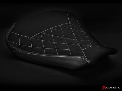 LUIMOTO (Diamond Edition) Rider Seat Cover for the MV AGUSTA F4 (2010+)