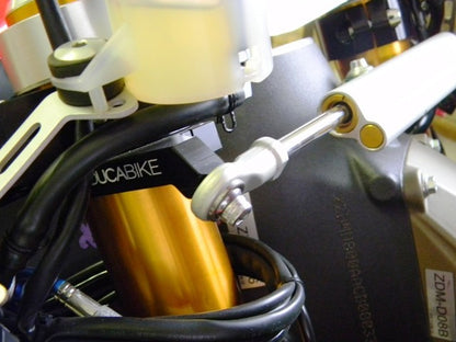 DBK Special Parts (Ducabike) Steering Damper Mount for the Ducati Panigale 1299 / 1199 with Marzocchi 57mm diameter forks