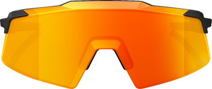 100% Aerocraft Sunglasses - Soft Tact Black - HiPER Red Lens 60032-00010