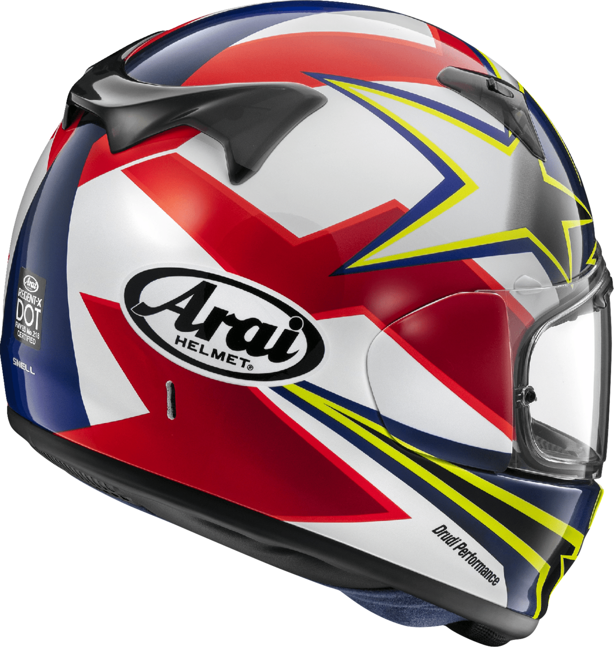 ARAI HELMETS Regent-X Helmet - Stars & Stripes - Yellow - XS 0101-17457