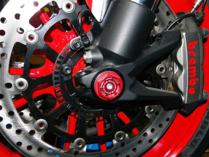 DBK Special Parts (Ducabike) Front Left Wheel Axle Cap for all Ducati's (Contrast Cut)