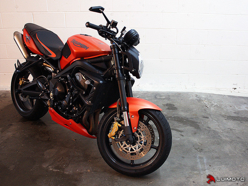 LUIMOTO (Sport) Rider Seat Covers for the Triumph STREET TRIPLE (07-12)