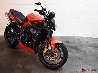 LUIMOTO (Sport) Rider Seat Covers for the Triumph STREET TRIPLE (07-12)