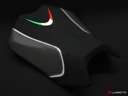 LUIMOTO TEAM ITALIA Rider Seat Covers for the Aprilia TUONO V4 (11-21)