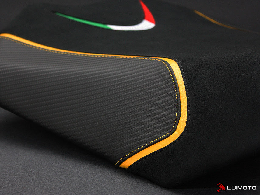 LUIMOTO TEAM ITALIA Rider Seat Covers for the Aprilia TUONO V4 (11-21)