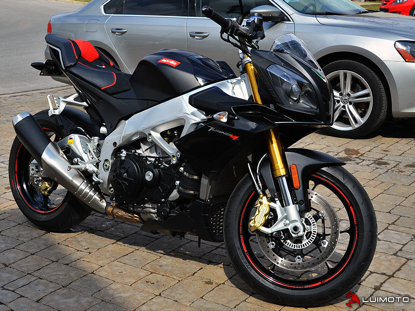 LUIMOTO TEAM ITALIA Rider Seat Covers for the Aprilia TUONO V4 (11-21)