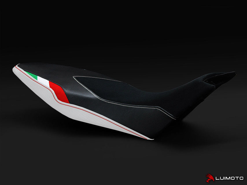 LUIMOTO Team Italia Rider Seat Cover for the Aprilia DORSODURO 1200 / 900 / 750