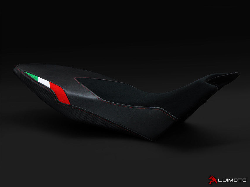 LUIMOTO Team Italia Rider Seat Cover for the Aprilia DORSODURO 1200 / 900 / 750