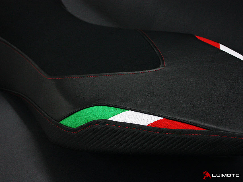 LUIMOTO Team Italia Rider Seat Cover for the Aprilia DORSODURO 1200 / 900 / 750