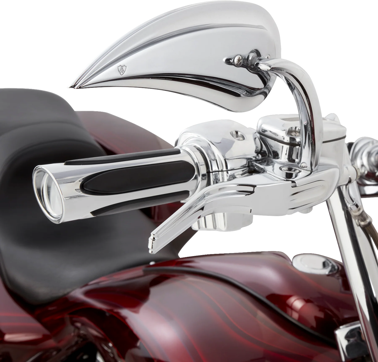 ARLEN NESS Deep Cut Comfort Series Grips - TBW - Chrome 500-070