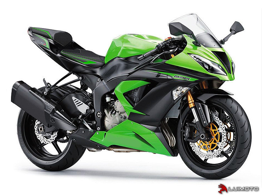 LUIMOTO (Sport) Rider Seat Covers for the KAWASAKI ZX-6R 636 (13-18)