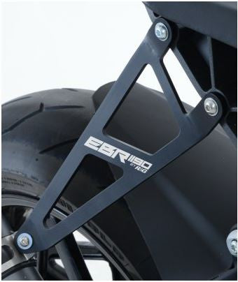 R&G Racing Exhaust Hanger Kit w/ Left Hand Footrest Blanking Plate for Erik Buell Racing (EBR) / Buell 1190 RX / SX / RS