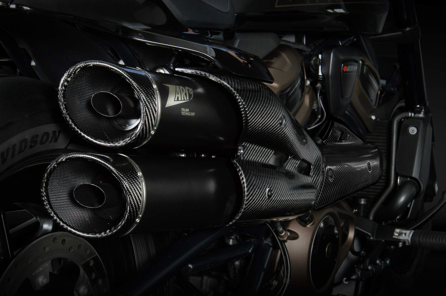 Zard GT exhaust for Harley Davidson Sportster S 1250
