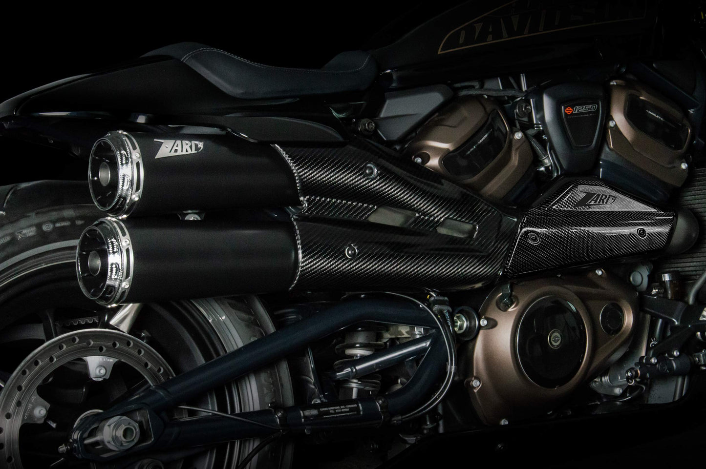 Zard Top Gun exhaust for Harley Davidson Sportster S 1250