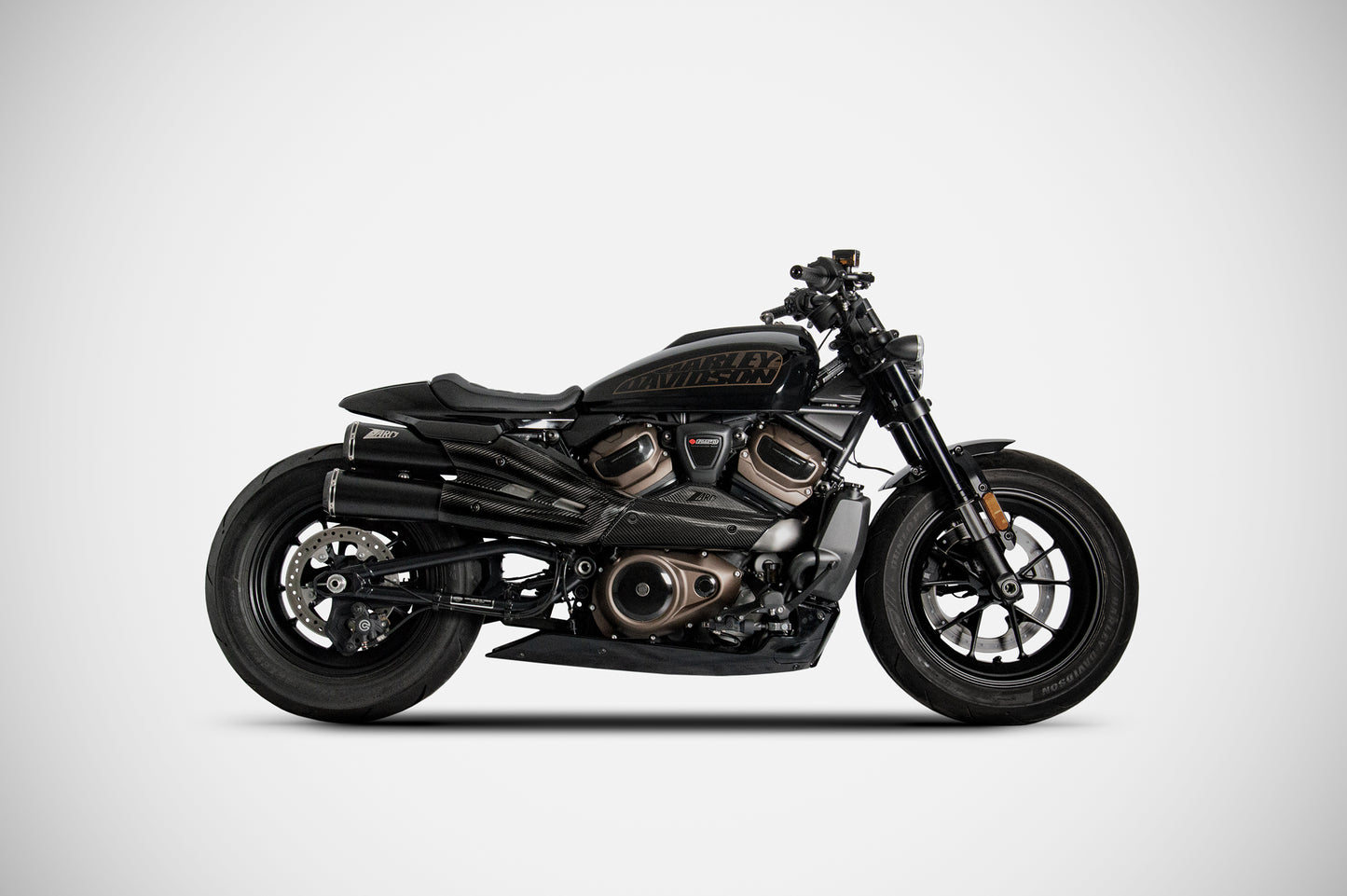 Zard Top Gun exhaust for Harley Davidson Sportster S 1250