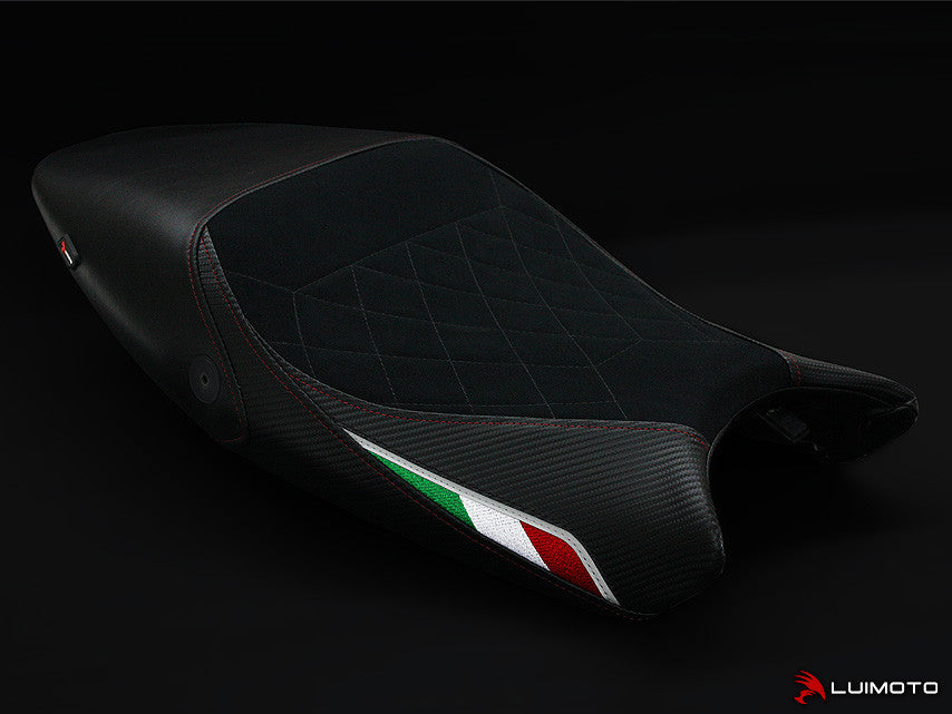 LUIMOTO (Diamond Edition) Rider Seat Cover for the DUCATI MONSTER 1100 / 796 / 795 / 696