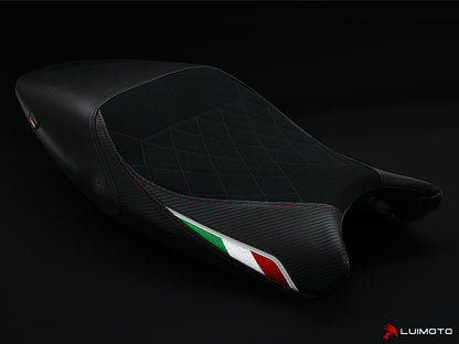 LUIMOTO (Diamond Edition) Rider Seat Cover for the DUCATI MONSTER 1100 / 796 / 795 / 696