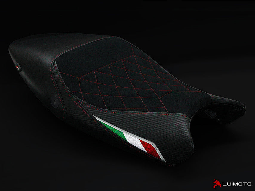 LUIMOTO (Diamond Edition) Rider Seat Cover for the DUCATI MONSTER 1100 / 796 / 795 / 696