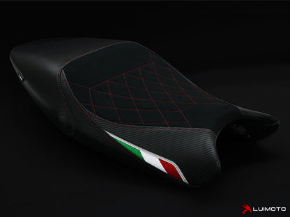 LUIMOTO (Diamond Edition) Rider Seat Cover for the DUCATI MONSTER 1100 / 796 / 795 / 696