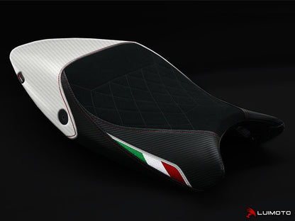 LUIMOTO (Diamond Edition) Rider Seat Cover for the DUCATI MONSTER 1100 / 796 / 795 / 696