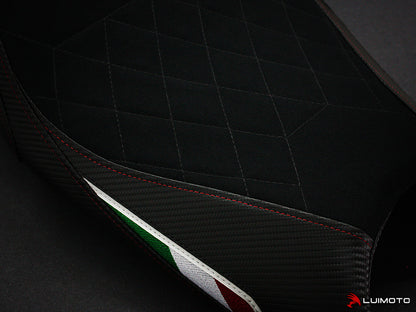 LUIMOTO (Diamond Edition) Rider Seat Cover for the DUCATI MONSTER 1100 / 796 / 795 / 696