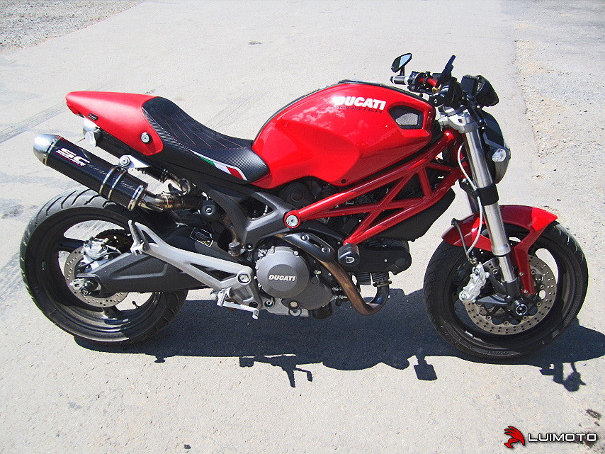 LUIMOTO (Diamond Edition) Rider Seat Cover for the DUCATI MONSTER 1100 / 796 / 795 / 696