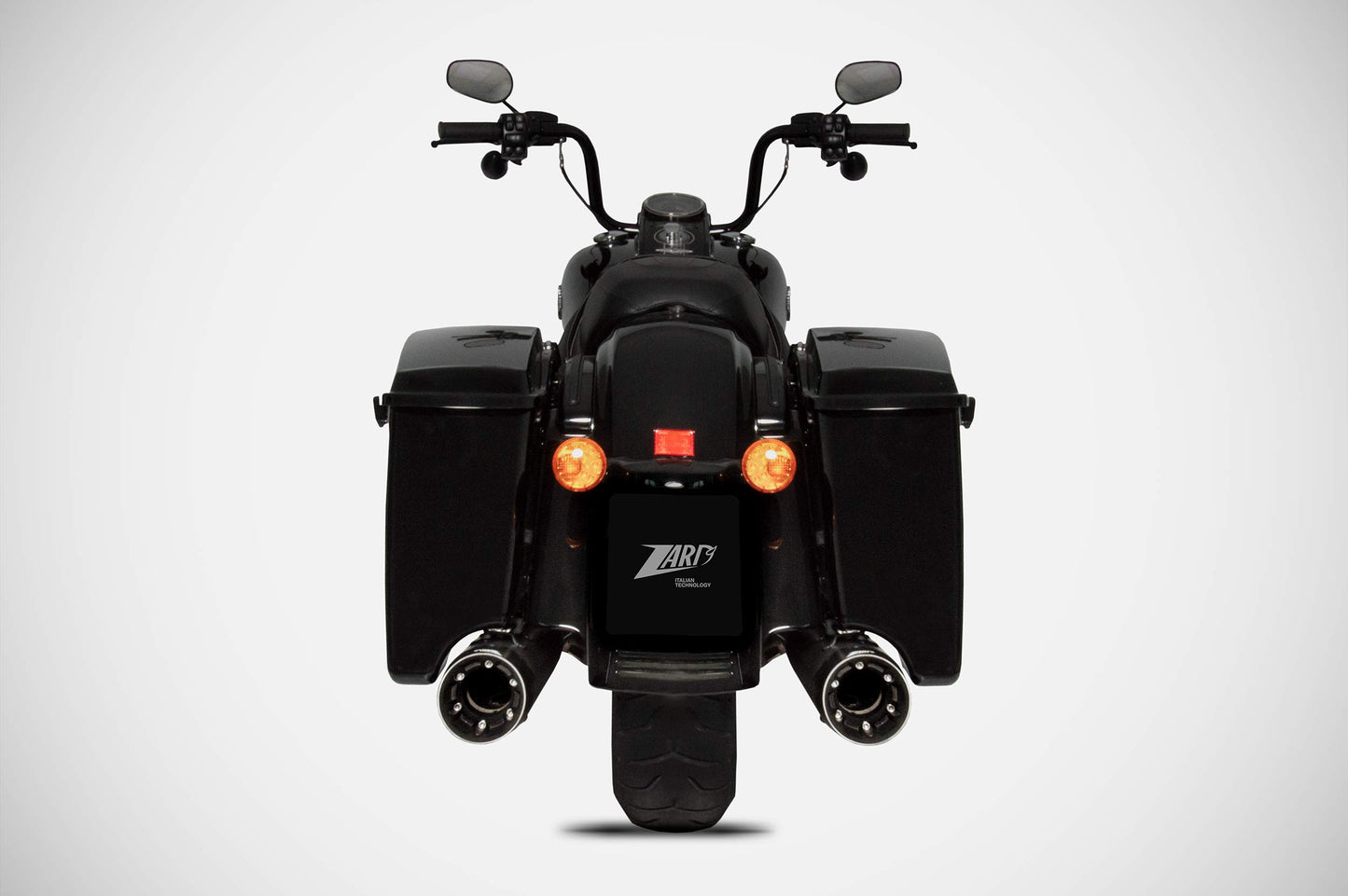 Zard Dual Slip-on Exhaust System for Harley Davidson Grand American Touring Motorcycles (114cc engines - Glides and Road King - 2021+)