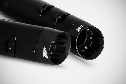 Zard Dual Slip-on Exhaust System for Harley Davidson Grand American Touring Motorcycles (114cc engines - Glides and Road King - 16-20)