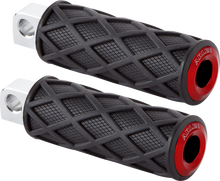 ARLEN NESS Diamond Foot Pegs - Male Mount - Red 400-056