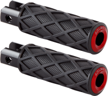 ARLEN NESS Diamond Foot Pegs - Driver - Red 400-058