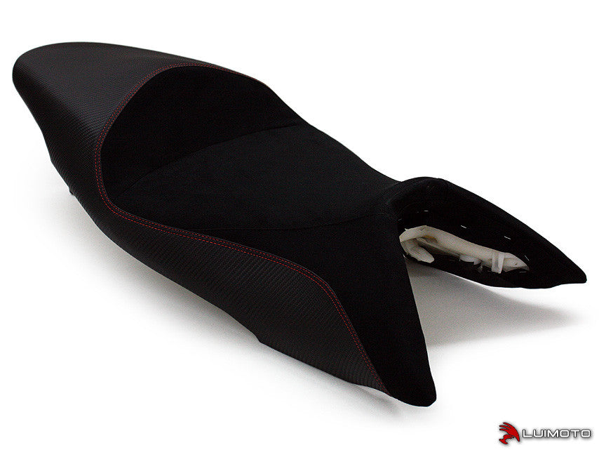 LUIMOTO Baseline Rider Seat Covers for the Aprilia SHIVER 750 (06-09)