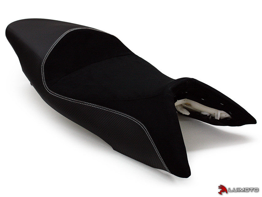 LUIMOTO Baseline Rider Seat Covers for the Aprilia SHIVER 750 (06-09)