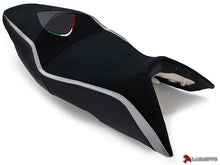 LUIMOTO Team Italia Rider Seat Covers for the Aprilia SHIVER 750 (06-09)