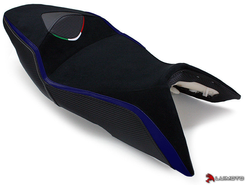 LUIMOTO Team Italia Rider Seat Covers for the Aprilia SHIVER 750 (06-09)