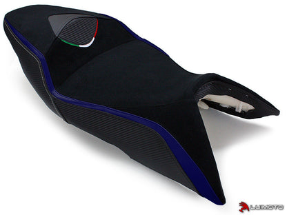 LUIMOTO Team Italia Rider Seat Covers for the Aprilia SHIVER 750 (06-09)