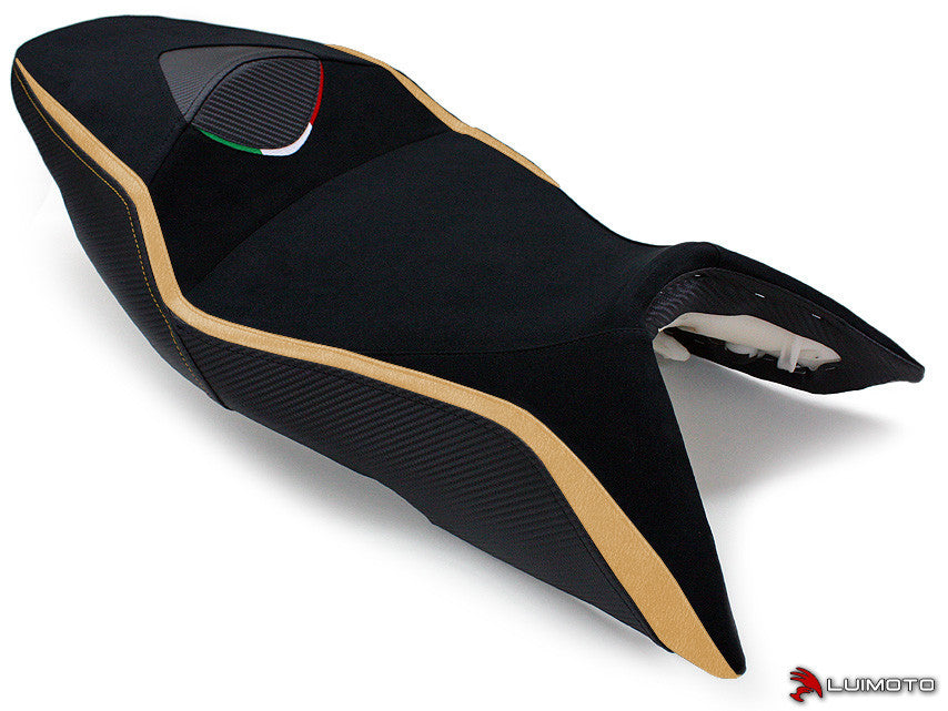 LUIMOTO Team Italia Rider Seat Covers for the Aprilia SHIVER 750 (06-09)