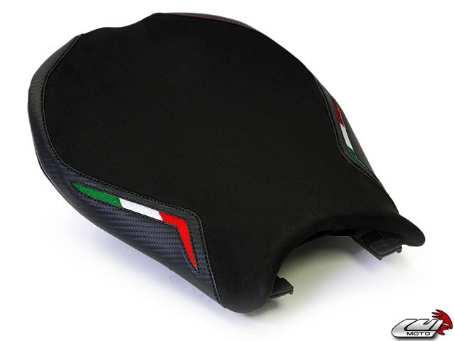 LUIMOTO Team Italia Suede Rider Seat Cover for the DUCATI 1198 / 1098 / 848 / Evo