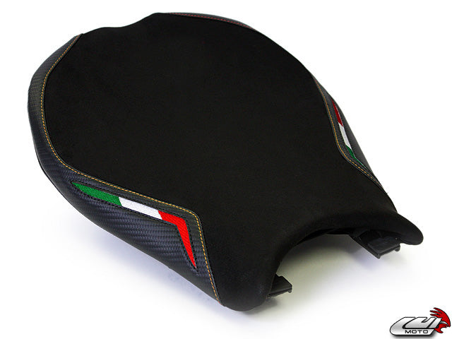 LUIMOTO Team Italia Suede Rider Seat Cover for the DUCATI 1198 / 1098 / 848 / Evo