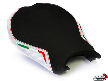 LUIMOTO Team Italia Suede Rider Seat Cover for the DUCATI 1198 / 1098 / 848 / Evo