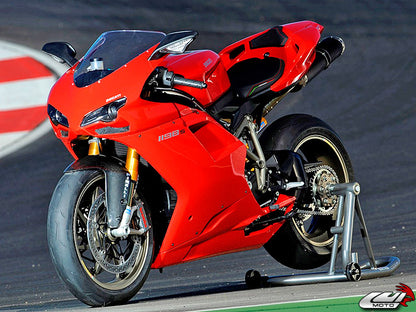 LUIMOTO Team Italia Suede Rider Seat Cover for the DUCATI 1198 / 1098 / 848 / Evo