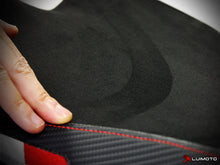 LUIMOTO Team Italia Suede Passenger Seat Cover for the DUCATI 1198 / 1098 / 848 / Evo