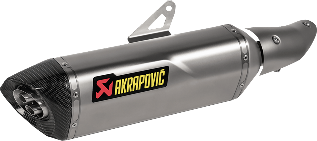 AKRAPOVIC Slip-On Line Muffler - Titanium - Ninja 500/Z500 S-K5SO1-HRT