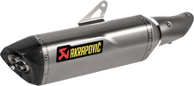 AKRAPOVIC Slip-On Line Muffler - Titanium - Ninja 500/Z500 S-K5SO1-HRT
