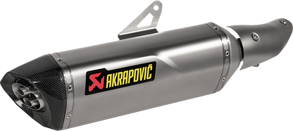 AKRAPOVIC Slip-On Line Muffler - Titanium - Ninja 500/Z500 S-K5SO1-HRT