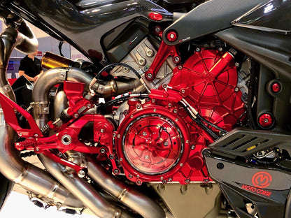 Motocorse Billet Aluminum Clutch Crankcase Cover for the Ducati Streetfighter V4 (2025+)