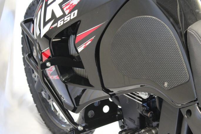 TechSpec Tank Grip Pads for the Kawasaki KLR 650 (98+) Snake Skin Grips