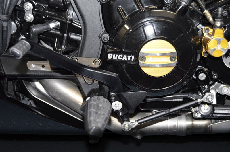 DBK Special Parts (Ducabike) Rearward Rearset Mount kit the Ducati XDiavel