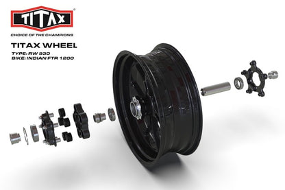 Titax Forged Aluminum Wheels for the Harley Davidson Vrod (07-17) - 18x3.5 and 18x10.0