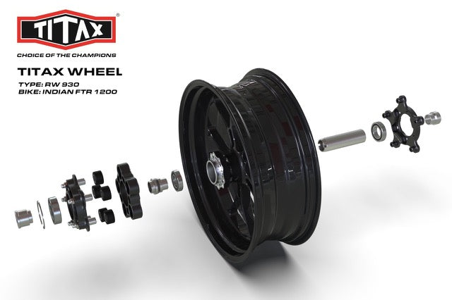 Titax Forged Aluminum Wheels for the Harley Davidson Low Rider (2021+) - 19x2.5 and 16x5.0