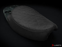 LUIMOTO (Solo Seat) Vintage Rider Seat Covers for the Triumph Scrambler (06+) and Bonneville (00-15)
